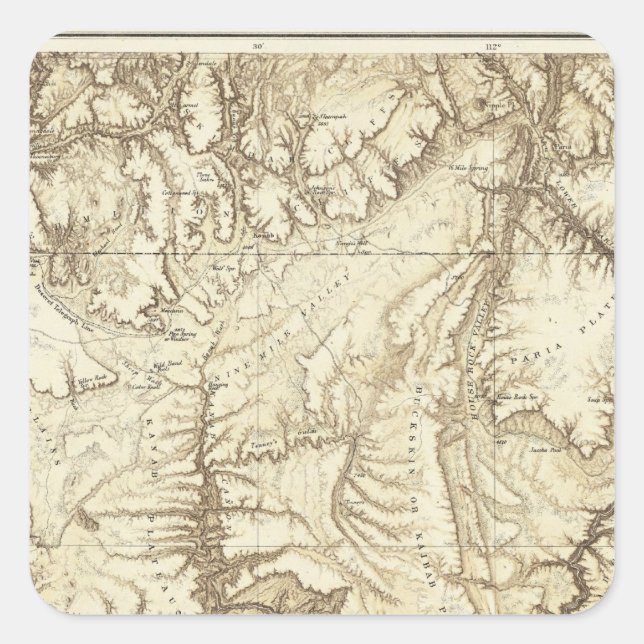 Sticker Carré Arizona 3 (Devant)