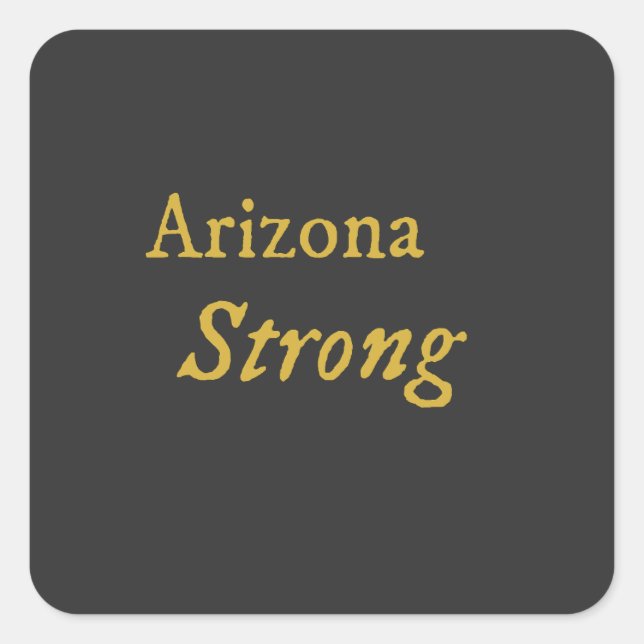 Sticker Carré Arizona Strong (Devant)