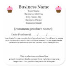 Arkansas Cottage Food Law / Food Freedom Act étiqu