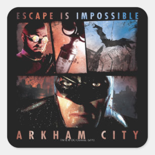 Sticker Carré Arkham City Escape est impossible