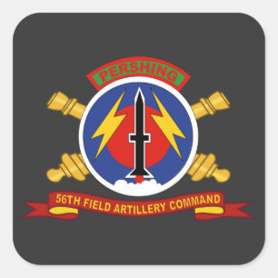 Sticker Carré Armée - 56e Commandement de l'artillerie de campag