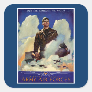 Sticker Carré Armée de l'air