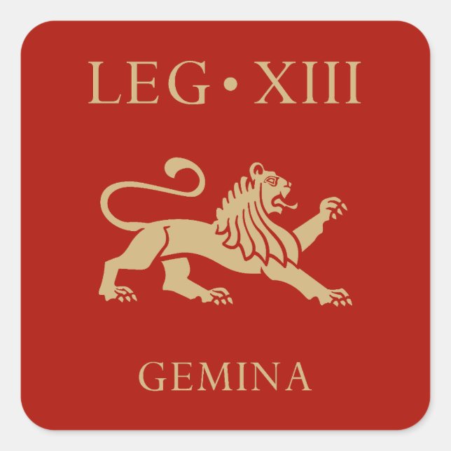 Sticker Carré Armée impériale romaine - Legio XIII Gemina (Devant)