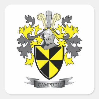 Sticker Carré Armoiries de Campbell Family Crest