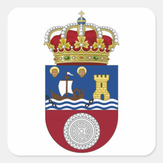 Sticker Carré Armoiries de Cantabrie (Espagne)