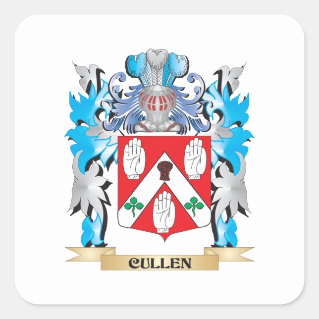Sticker Carré Armoiries de Cullen - Armoiries de la famille (Devant)