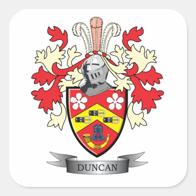 Sticker Carré Armoiries de Duncan Family Crest (Devant)