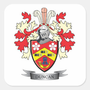 Sticker Carré Armoiries de Duncan Family Crest