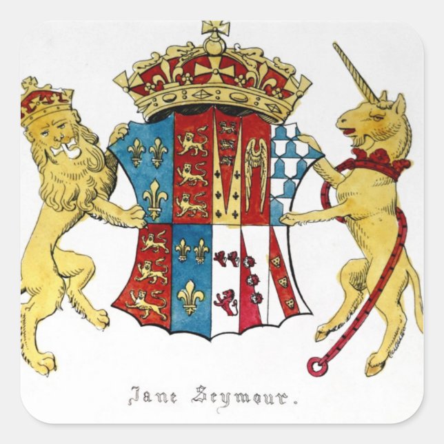 Sticker Carré Armoiries de Jane Seymour (Devant)