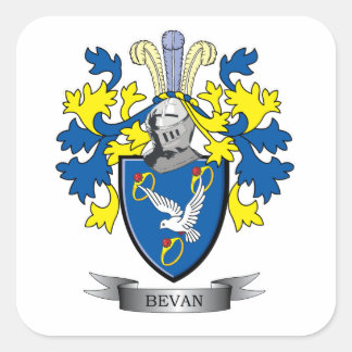 Sticker Carré Armoiries de la famille Bevan