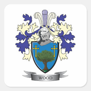 Sticker Carré Armoiries de la famille des bois