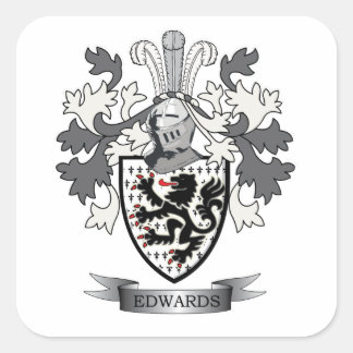 Sticker Carré Armoiries de la famille Edwards