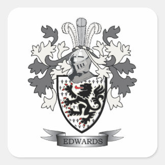 Sticker Carré Armoiries de la famille Edwards