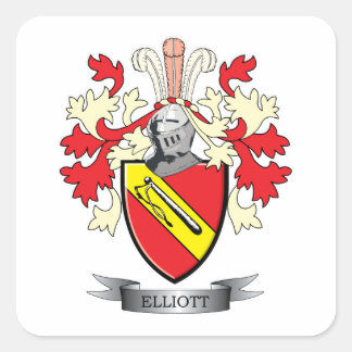 Sticker Carré Armoiries de la famille Elliott