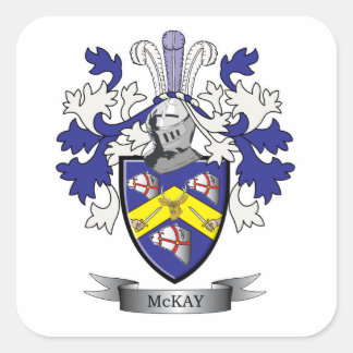Sticker Carré Armoiries de McKay Family Crest