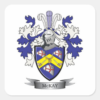 Sticker Carré Armoiries de McKay Family Crest