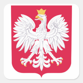 Sticker Carré Armoiries de Pologne
