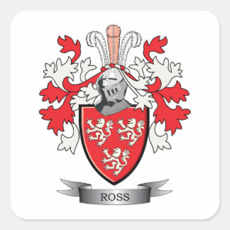 Sticker Carré Armoiries de Ross Family Crest
