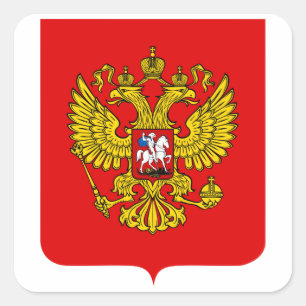 Sticker Carré Armoiries de Russie