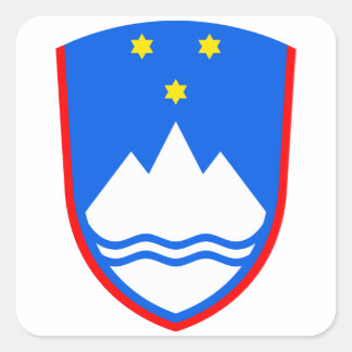 Sticker Carré Armoiries de Slovénie