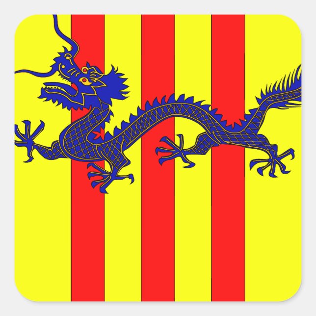 Sticker Carré Armoiries du Vietnam du Sud (1954 - 1955) (Devant)