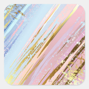 Sticker Carré Arrière - plan rose texturé