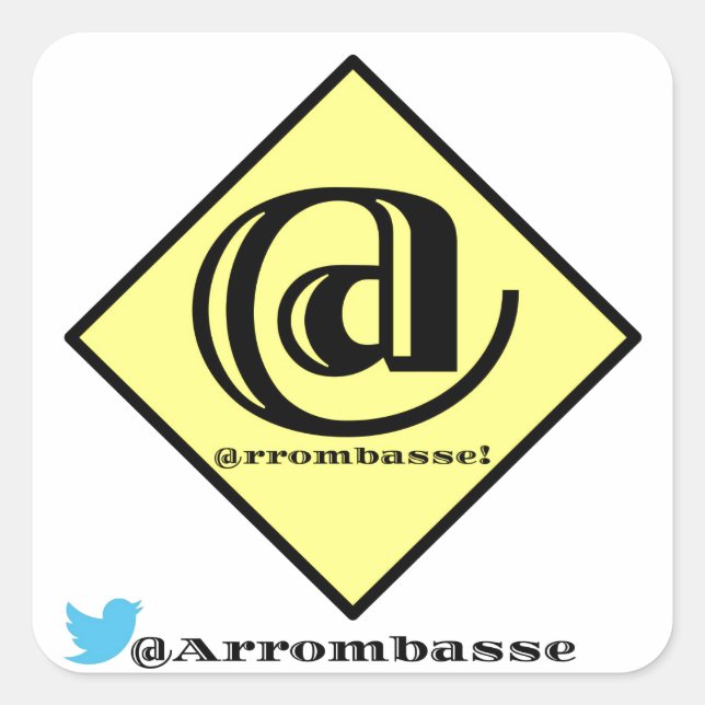 Sticker Carré ArrombasseOficial (Devant)