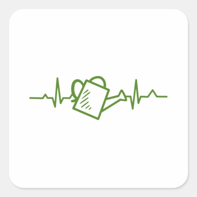 Sticker Carré Arrosage de jardin (Devant)