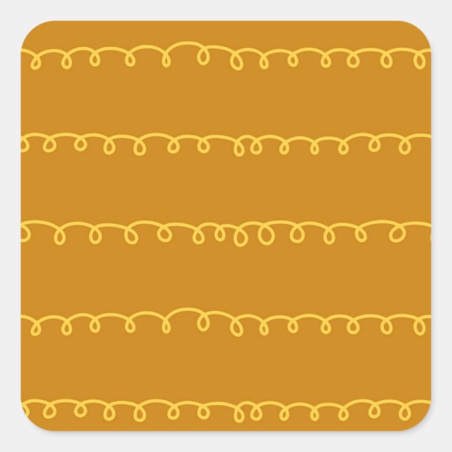 Sticker Carré Art Abstrait : Conception moderne d'enveloppement (Devant)