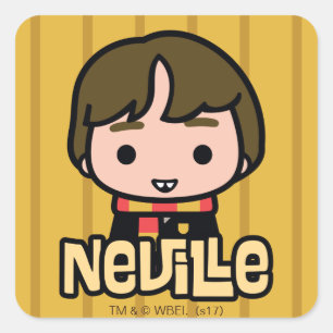 Sticker Carré Art de personnage de dessin animé Neville Longbott