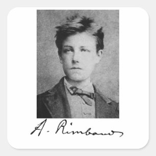 Sticker Carré Arthur Rimbaud