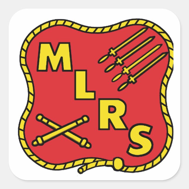Sticker Carré Artillerie de campagne MLRS (Devant)
