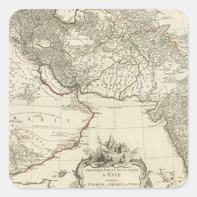 Sticker Carré Asie 1 (Devant)