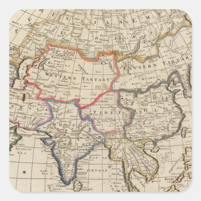 Sticker Carré Asie 26 (Devant)