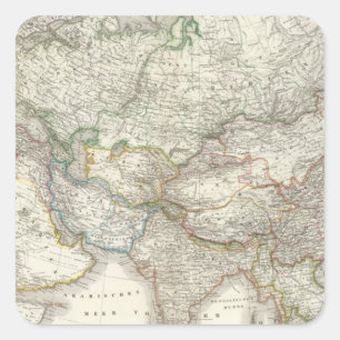 Sticker Carré Asie - Asie