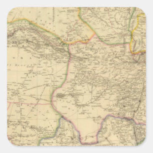 Sticker Carré Asie centrale