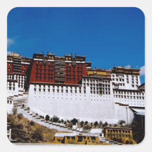 Sticker Carré Asie, Tibet, Lhassa, Potala Palace aka Red 2