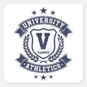 Sticker Carré Athlétisme Universitaire – Fierté des Sports Unive
