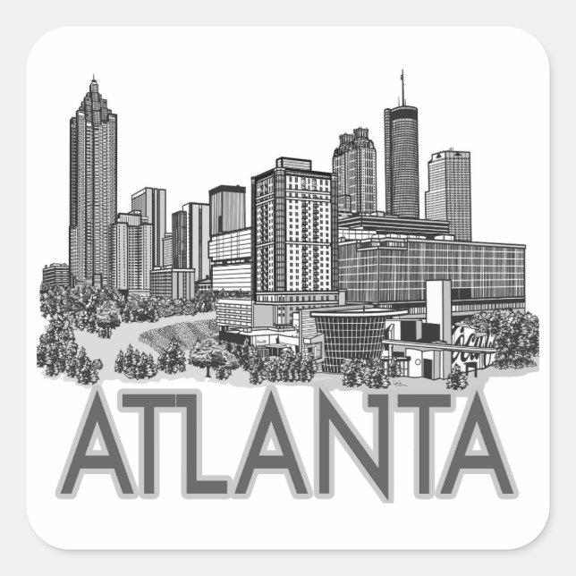 STICKER CARRÉ ATLANTA (Devant)
