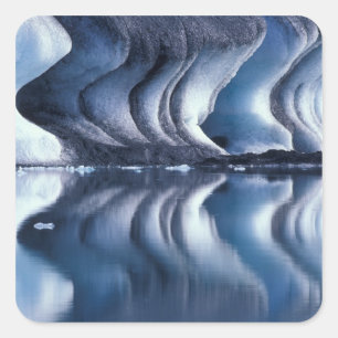 Sticker Carré Atlantique Nord, Islande, Breioamerkurjokull 2