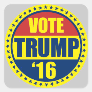 STICKER CARRÉ ATOUT POUR LE PRÉSIDENT 2016
