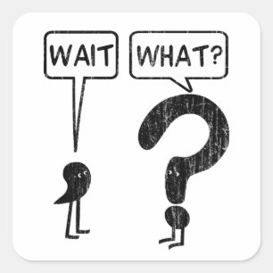 Sticker Carré Attendre Quel Enseignement De Grammaire Orthograph