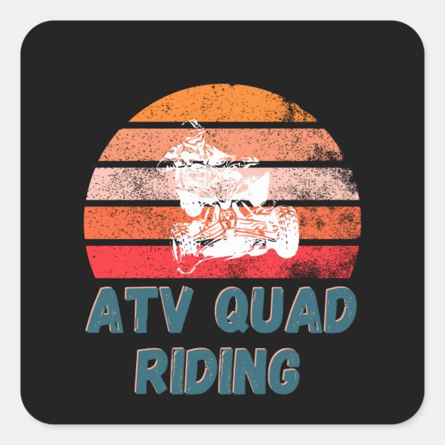 Sticker Carré atv quad (Devant)