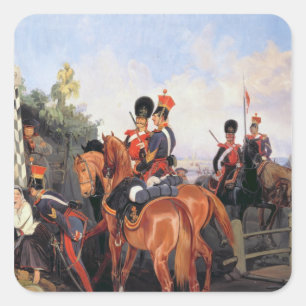 Sticker Carré Au Mile Stone, 1859