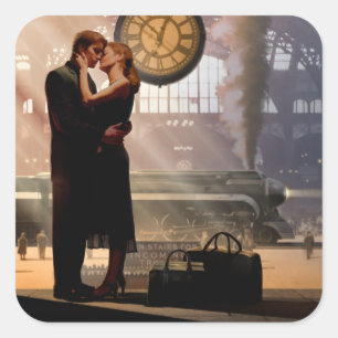 Sticker Carré Au Revoir