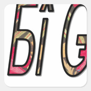 Sticker Carré Aucun texte Bigiji