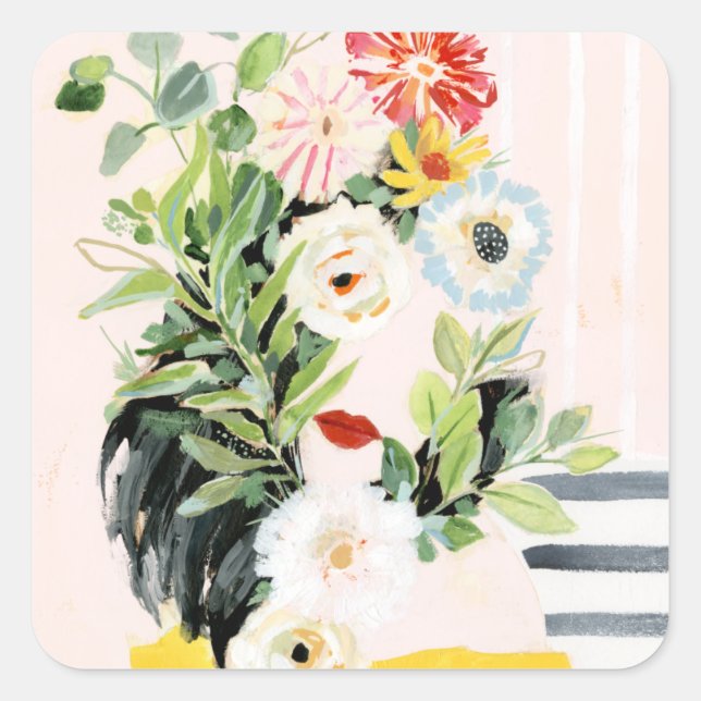 Sticker Carré Augmentez votre propre voie (Devant)