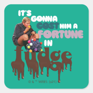 Sticker Carré Augustus Gloop - Une fortune à Fudge
