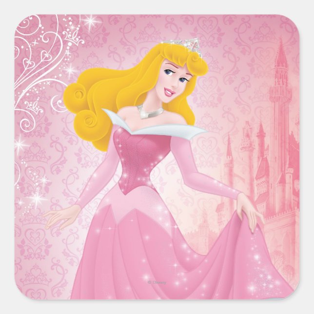Sticker Carré Aurora Princess (Devant)
