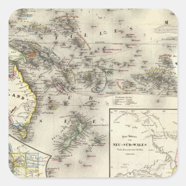 Sticker Carré Australie (Devant)